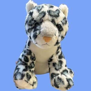 Destination Nation SNOW LEOPARD 10” Plush Stuffed Animal Toy EUC!